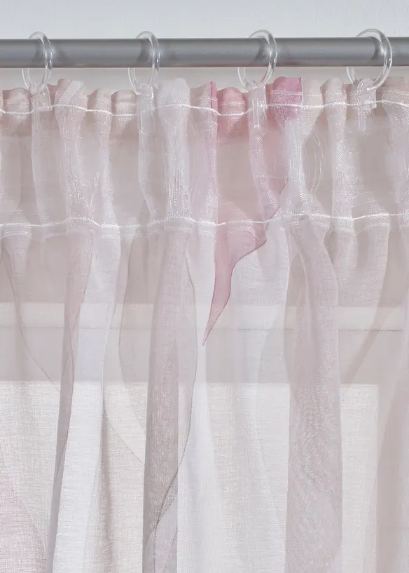 Gardine mit recyceltem Polyester (1er Pack) in rosa - bonprix