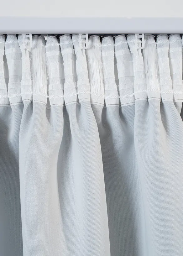 Abdunkelnder Vorhang mit recyceltem Polyester (1er Pack) in grau - bonprix