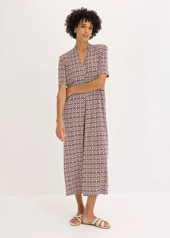 Shirtkleid in lila von vorne (Totalaufnahme) - bonprix