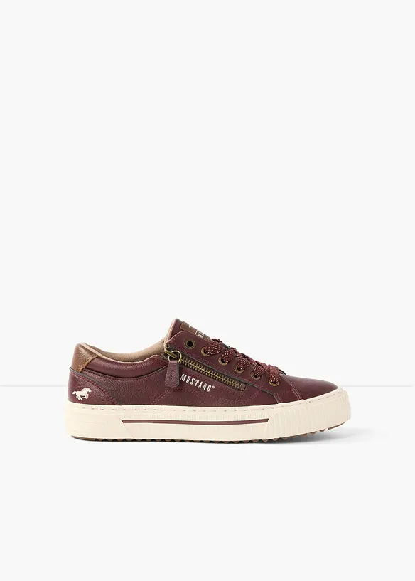 Mustang Sneaker mit Reißverschluss in rot - Mustang