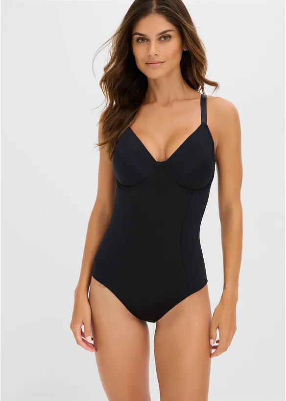 Medium Shape Body mit Bügel in schwarz von vorne (Totalaufnahme) - bonprix