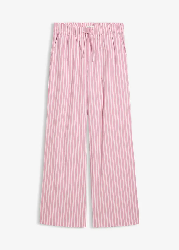 Palazzo-Hose aus Baumwoll-Mix in rosa von vorne - bonprix Palazzo-Hose aus Baumwoll-Mix in rosa von vorne - bonprix