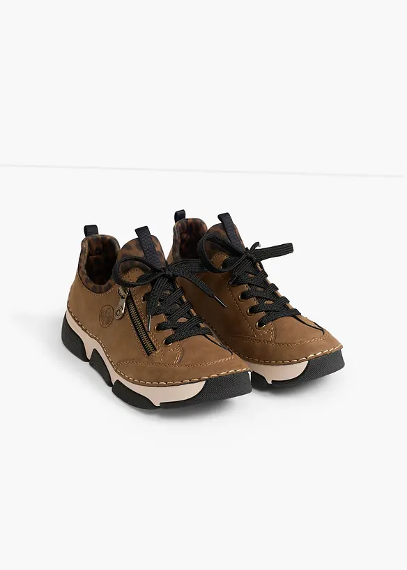 Rieker Komfort-Sneaker mit gepolsterter Innensohle in braun - Rieker