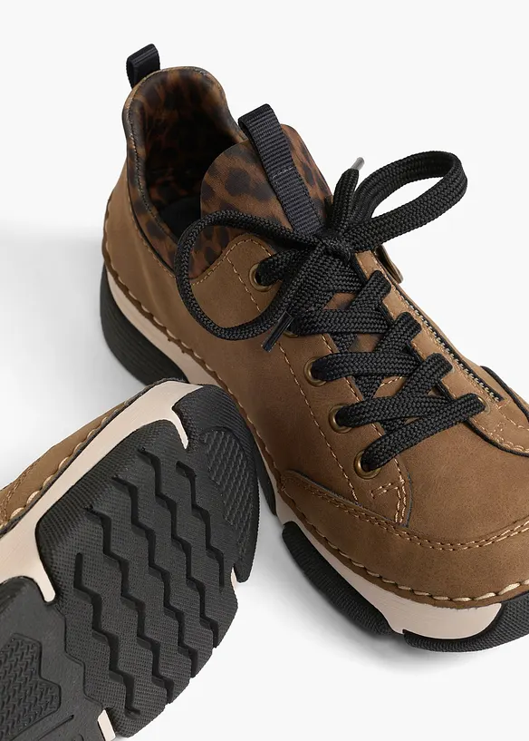 Rieker Komfort-Sneaker mit gepolsterter Innensohle in braun - Rieker