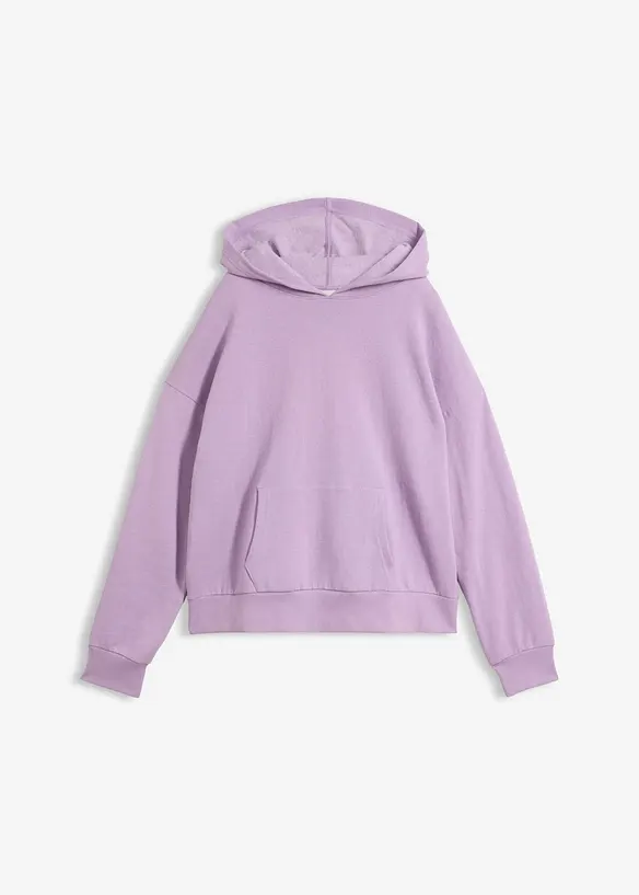 Oversize-Hoodie aus weichem Baumwoll-Mix in lila von vorne - bonprix Oversize-Hoodie aus weichem Baumwoll-Mix in lila von vorne - bonprix