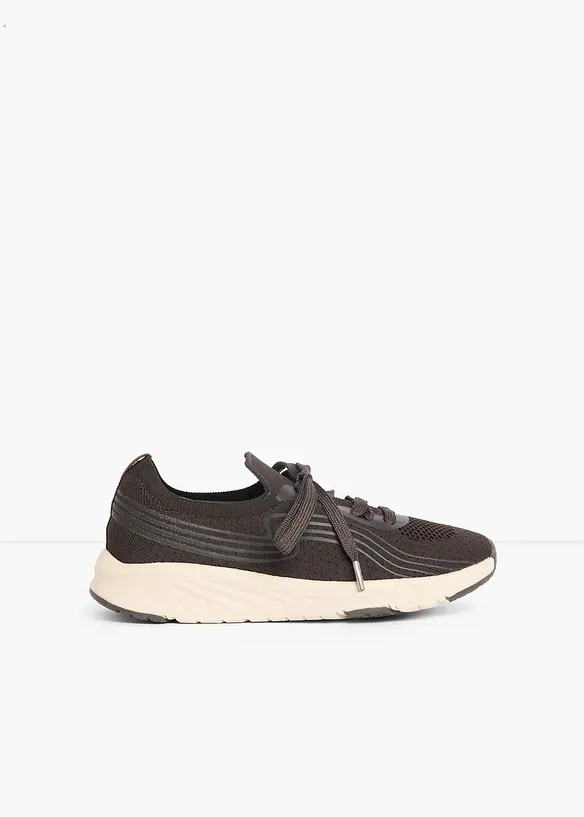 Sneaker aus Soft-Material in braun - bonprix
