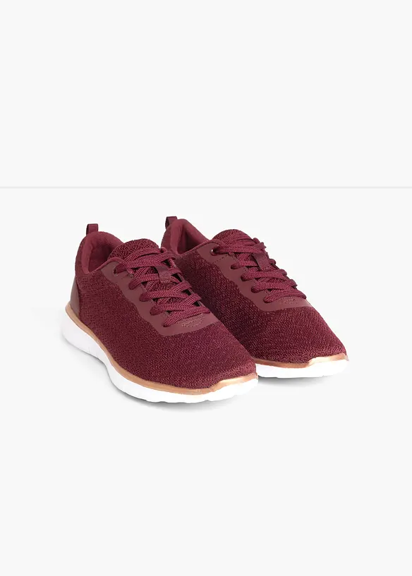 Komfort-Sneaker mit gepolsterter Innensohle in rot - bonprix