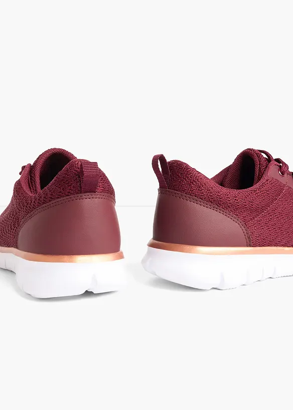 Komfort-Sneaker mit gepolsterter Innensohle in rot - bonprix