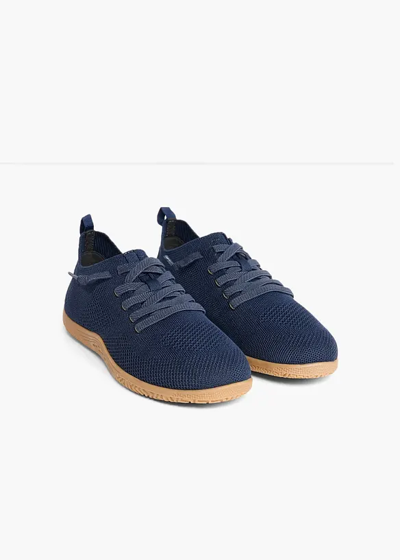 Barfußschuhe mit Schnürung in blau - bonprix