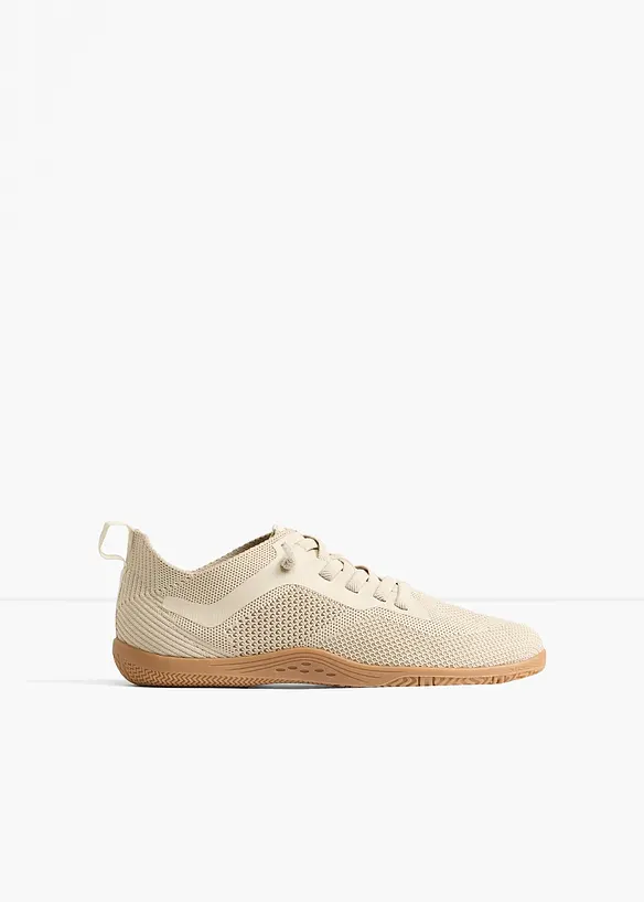 Barfußschuhe mit Schnürung in beige - bonprix