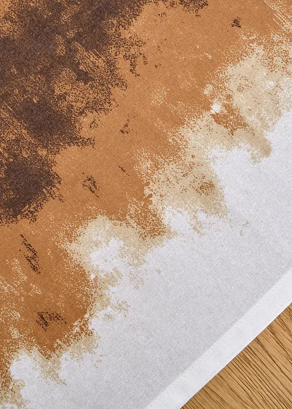 Tischläufer aus Bio-Baumwolle in braun (Detailaufnahme) - bonprix