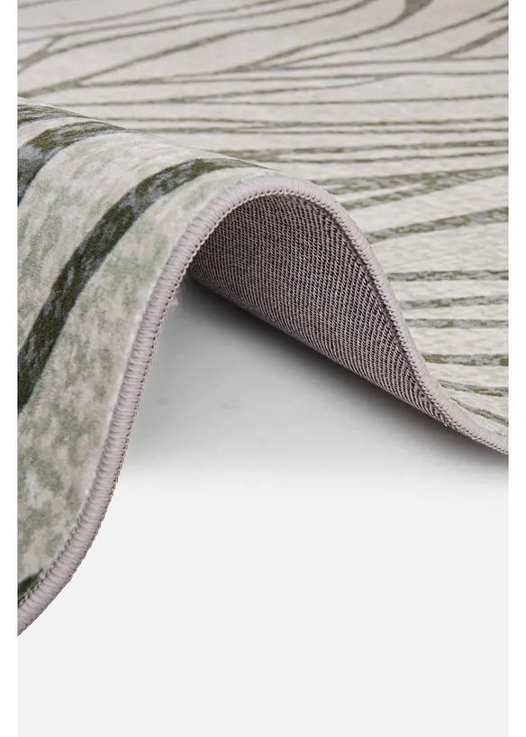 Teppich mit organischer Musterung in grün (Detailaufnahme) - bonprix