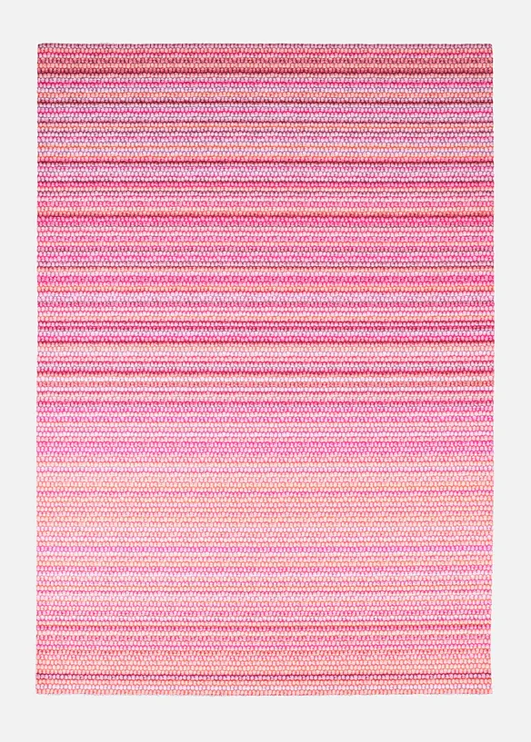 Teppich mit bunten Streifen in bunt von vorne - bonprix