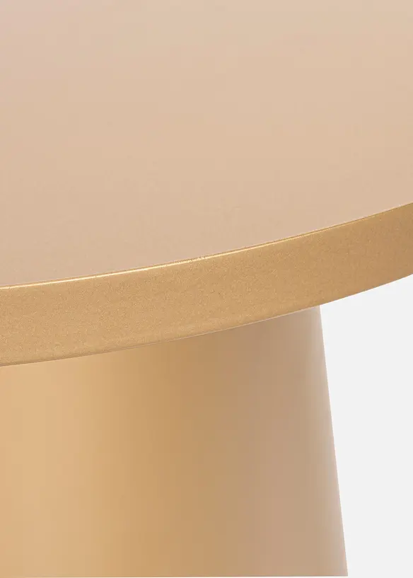 Couchtisch in gold Detailaufnahme vom Material - bonprix
