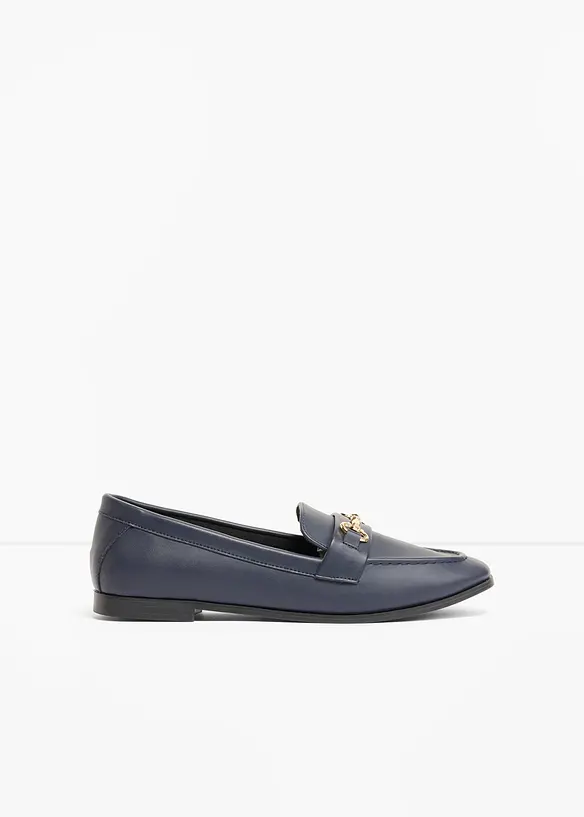 Loafer mit Schnalle in blau - bonprix