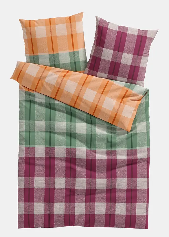 Linon-Bettwäsche in orange von vorne - bonprix