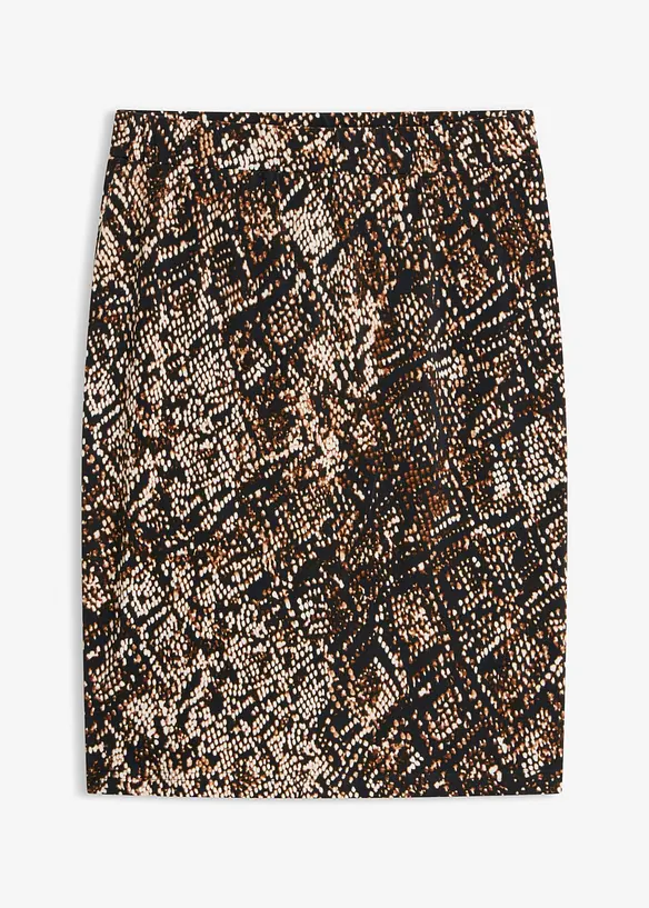 Jersey-Rock in schwarz von vorne - bonprix Jersey-Rock in schwarz von vorne - bonprix