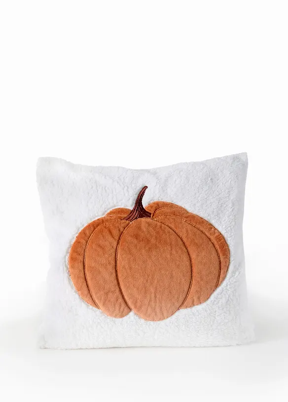 Kissenbezug mit Kürbis Motiv in beige von vorne - bonprix