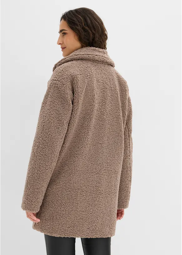 Kurzmantel in braun von hinten (Totalaufnahme) - bonprix