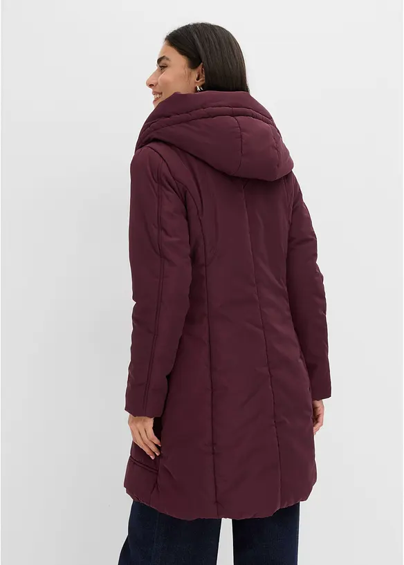 Kurzmantel in Loose Fit in rot von hinten (Totalaufnahme) - bonprix