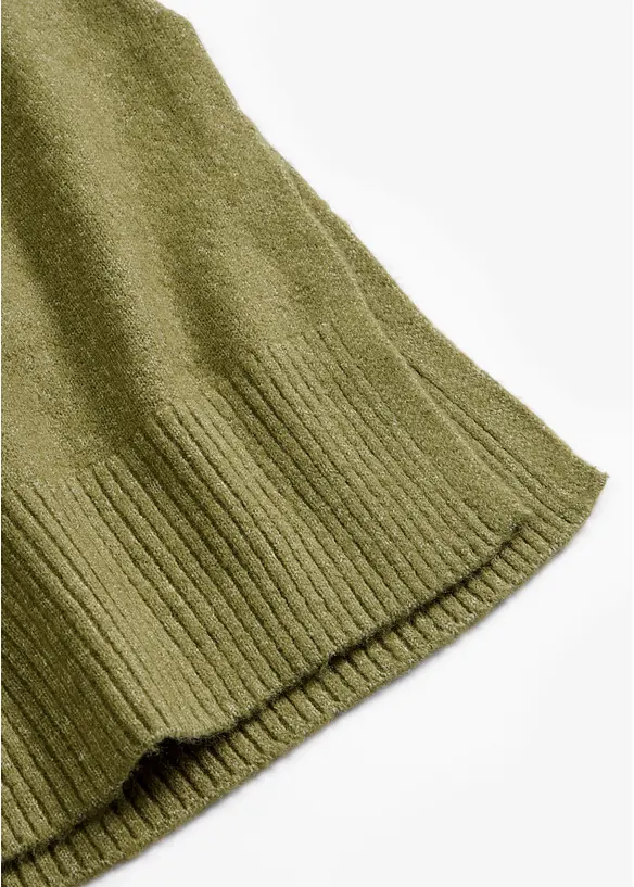Oversized Strickkleid in Midilänge in grün - bonprix