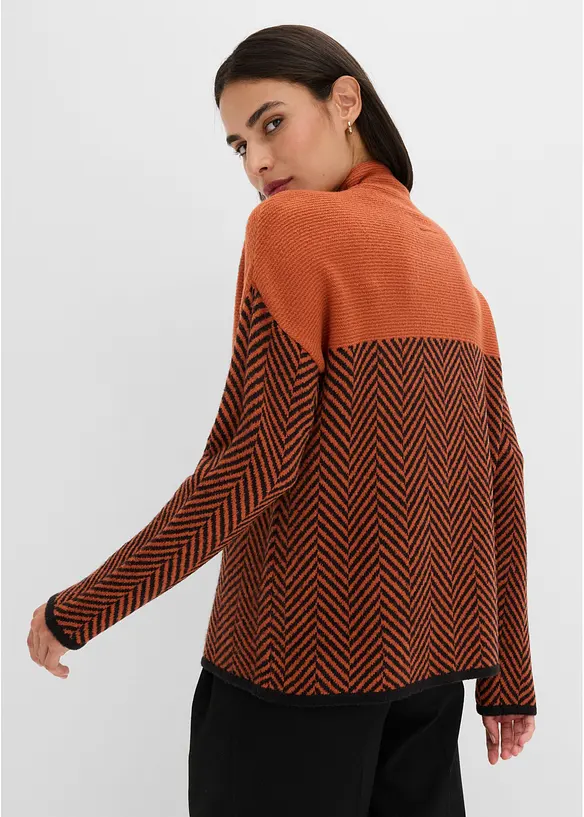 Pullover in braun von hinten (im Anschnitt) - bonprix