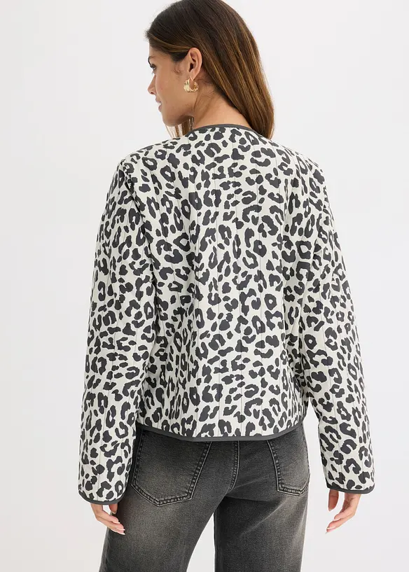 Steppjacke in weiß von hinten (im Anschnitt) - bonprix