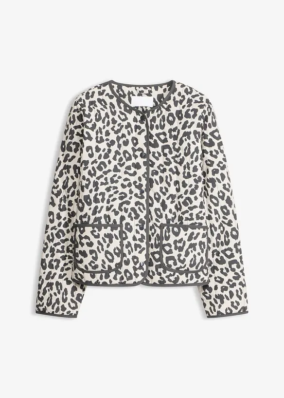 Steppjacke in weiß von vorne - bonprix