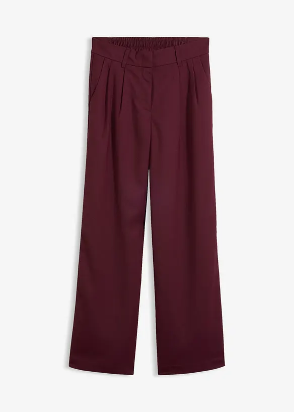 Schlupfhose mit Twill-Struktur in rot von vorne - bonprix
