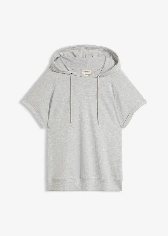 Sweatshirt mit Kapuze in grau von vorne - bonprix Sweatshirt mit Kapuze in grau von vorne - bonprix