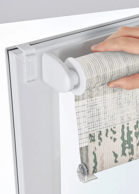 Doppelrollo mit Druck in grün - bonprix