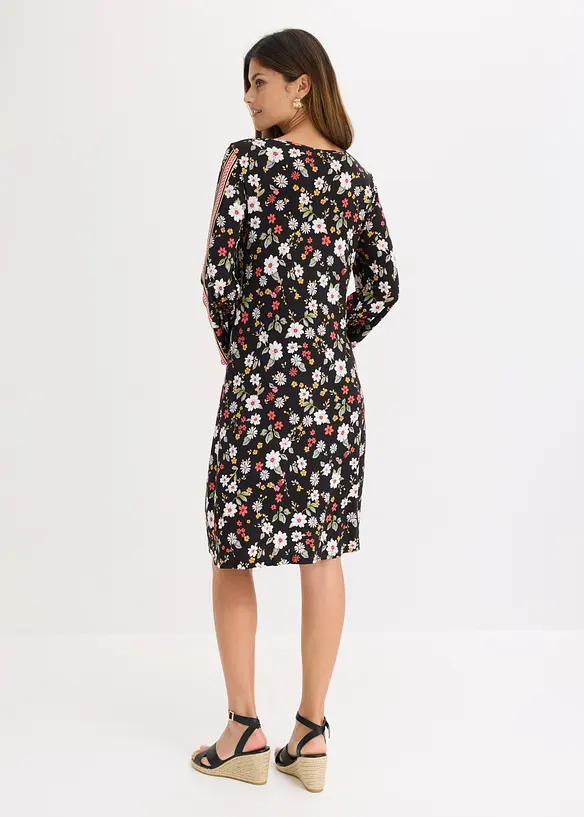 Tunika-Kleid aus softem Viskose-Mix in schwarz von hinten (Totalaufnahme) - bonprix Tunika-Kleid aus softem Viskose-Mix in schwarz von hinten (Totalaufnahme) - bonprix
