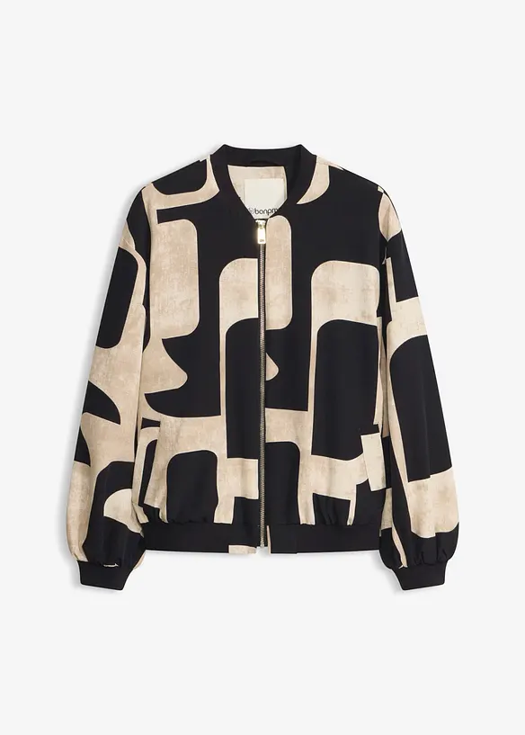 Blouson in schwarz von vorne - bonprix