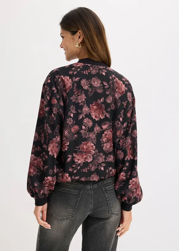 Blouson in schwarz von hinten (im Anschnitt) - bonprix