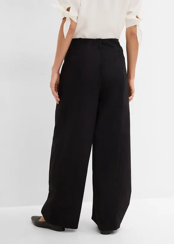 Twill Barrel-Hose in schwarz von hinten - bonprix Twill Barrel-Hose in schwarz von hinten - bonprix