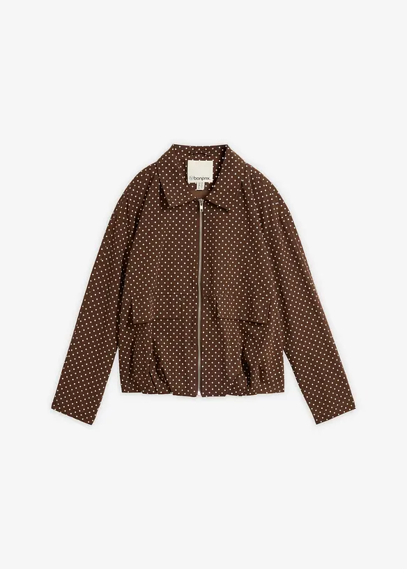 Übergangsjacke in braun von vorne - bonprix
