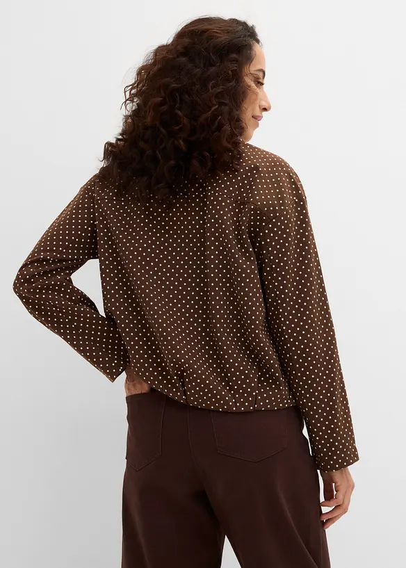 Übergangsjacke in braun von hinten (im Anschnitt) - bonprix