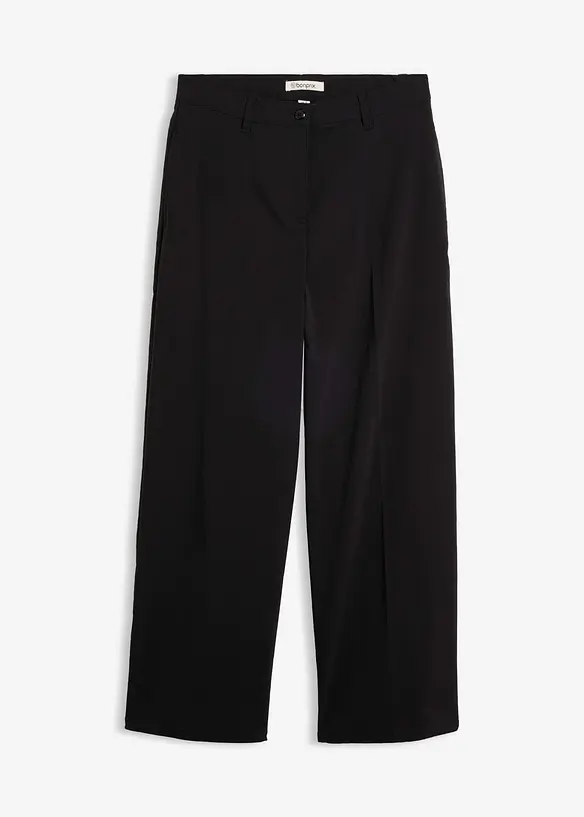 Bengalin-Hose aus Viskose-Mix in schwarz von vorne - bonprix