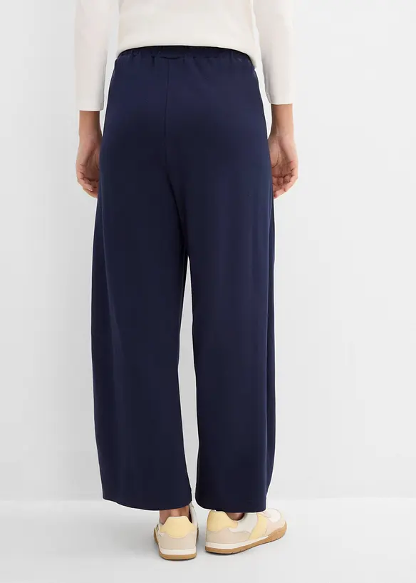 Interlock Jersey-Hose Baumwolle in blau von hinten - bonprix