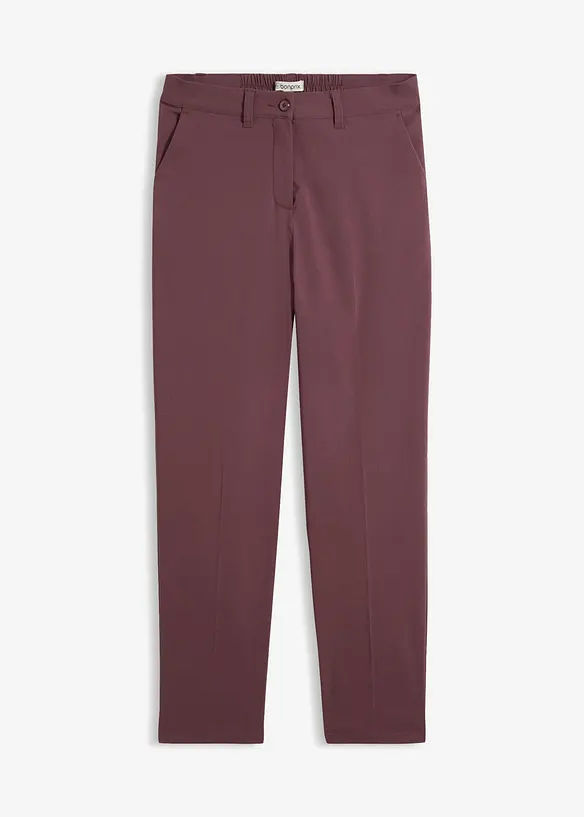 Bauchweg-Bengalin-Hose aus Viskose-Mix in lila von vorne - bonprix Bauchweg-Bengalin-Hose aus Viskose-Mix in lila von vorne - bonprix