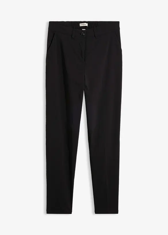 Bauchweg-Bengalin-Hose aus Viskose-Mix in schwarz von vorne - bonprix Bauchweg-Bengalin-Hose aus Viskose-Mix in schwarz von vorne - bonprix