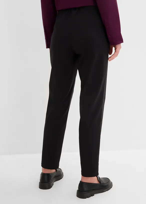 Bauchweg-Bengalin-Hose aus Viskose-Mix in schwarz von hinten - bonprix Bauchweg-Bengalin-Hose aus Viskose-Mix in schwarz von hinten - bonprix
