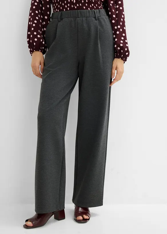 Punto di Roma Hose mit Bundfalte in grau von vorne - bonprix Punto di Roma Hose mit Bundfalte in grau von vorne - bonprix