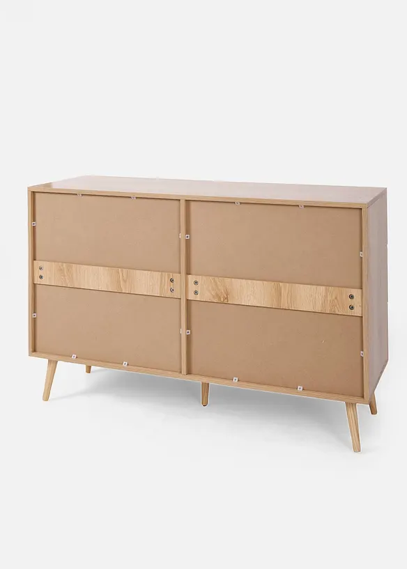 Sideboard mit Rattanschubladen in beige von hinten - bonprix
