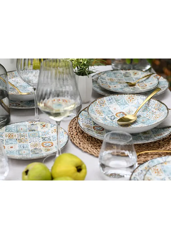 CreaTable Geschirr-Set (16 tlg.-Set) in bunt (Ambiente) - CreaTable