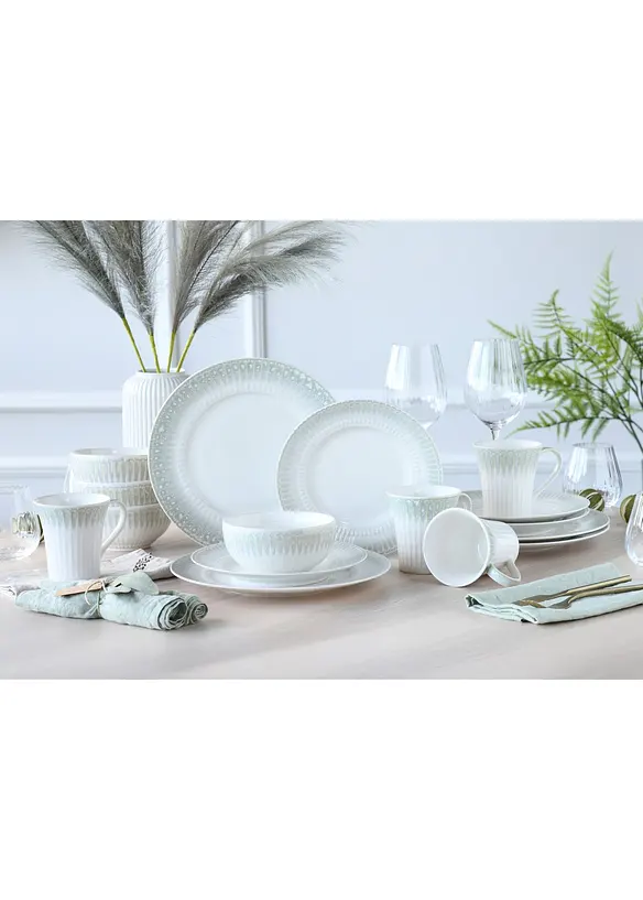 CreaTable Geschirr-Set (16-tlg. Set) in beige (Ambiente) - CreaTable