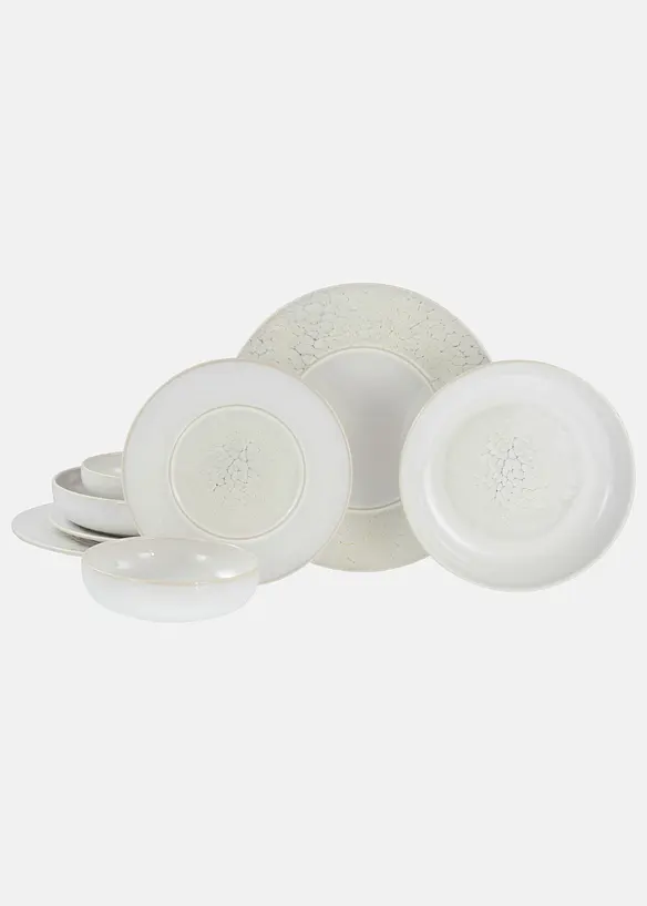 CreaTable Geschirr-Set (8-tlg. Set) in weiß - CreaTable