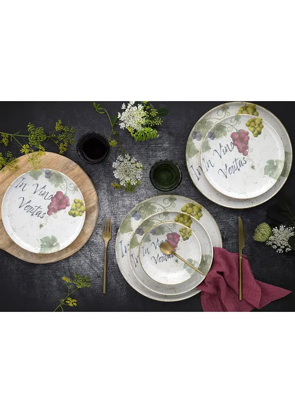 CreaTable Geschirr-Set (12-tlg. Set) in bunt (Ambiente) - CreaTable