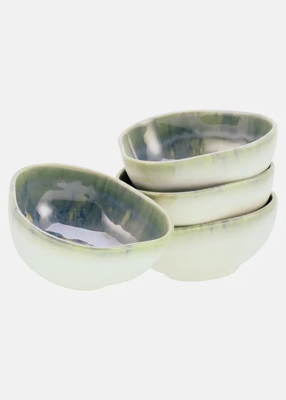 CreaTable Schalen Dipping Bowl (4er Pack) in grün - CreaTable