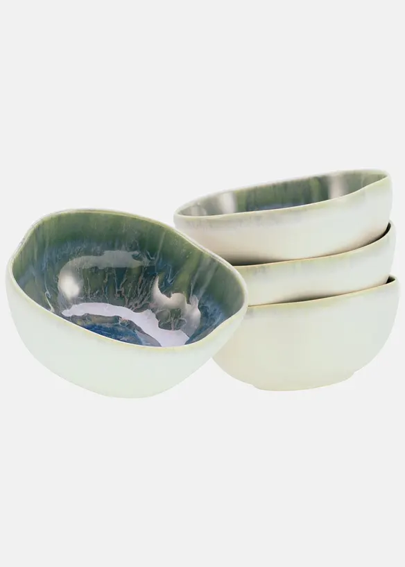 CreaTable Schalen Bowl (4er Pack) in grün - CreaTable